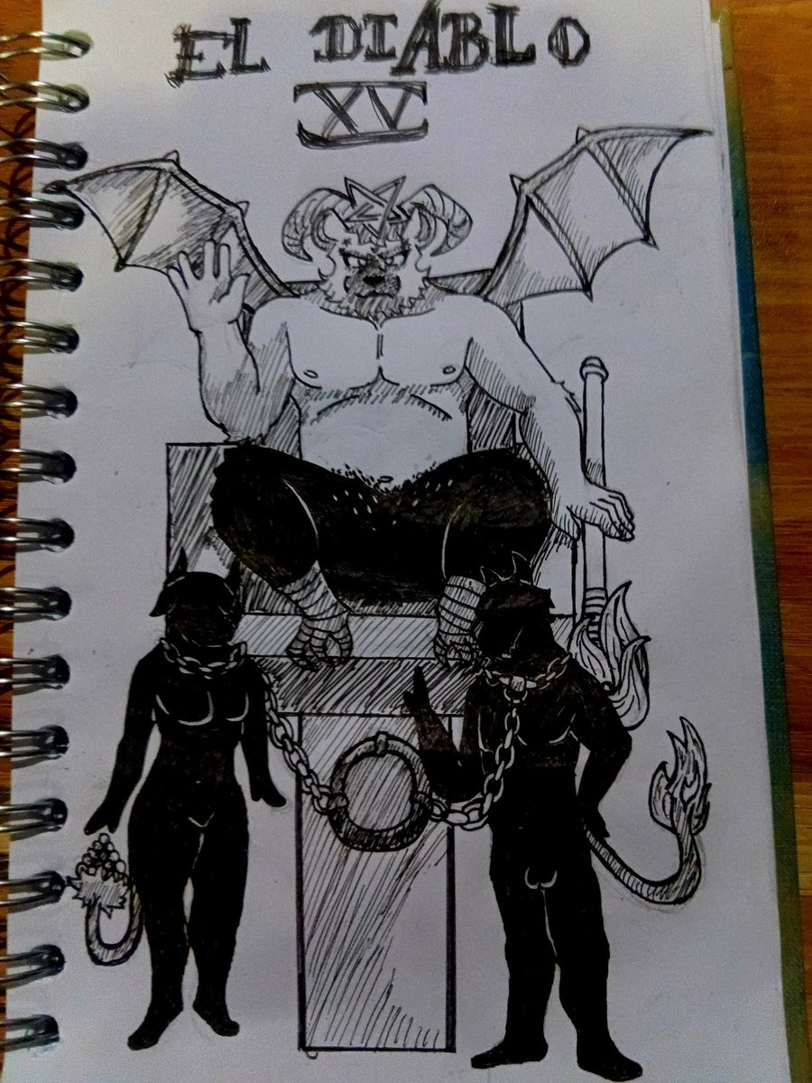 Dejo mi primer dibujo del año (Creo)
Mi arcano en el tarot