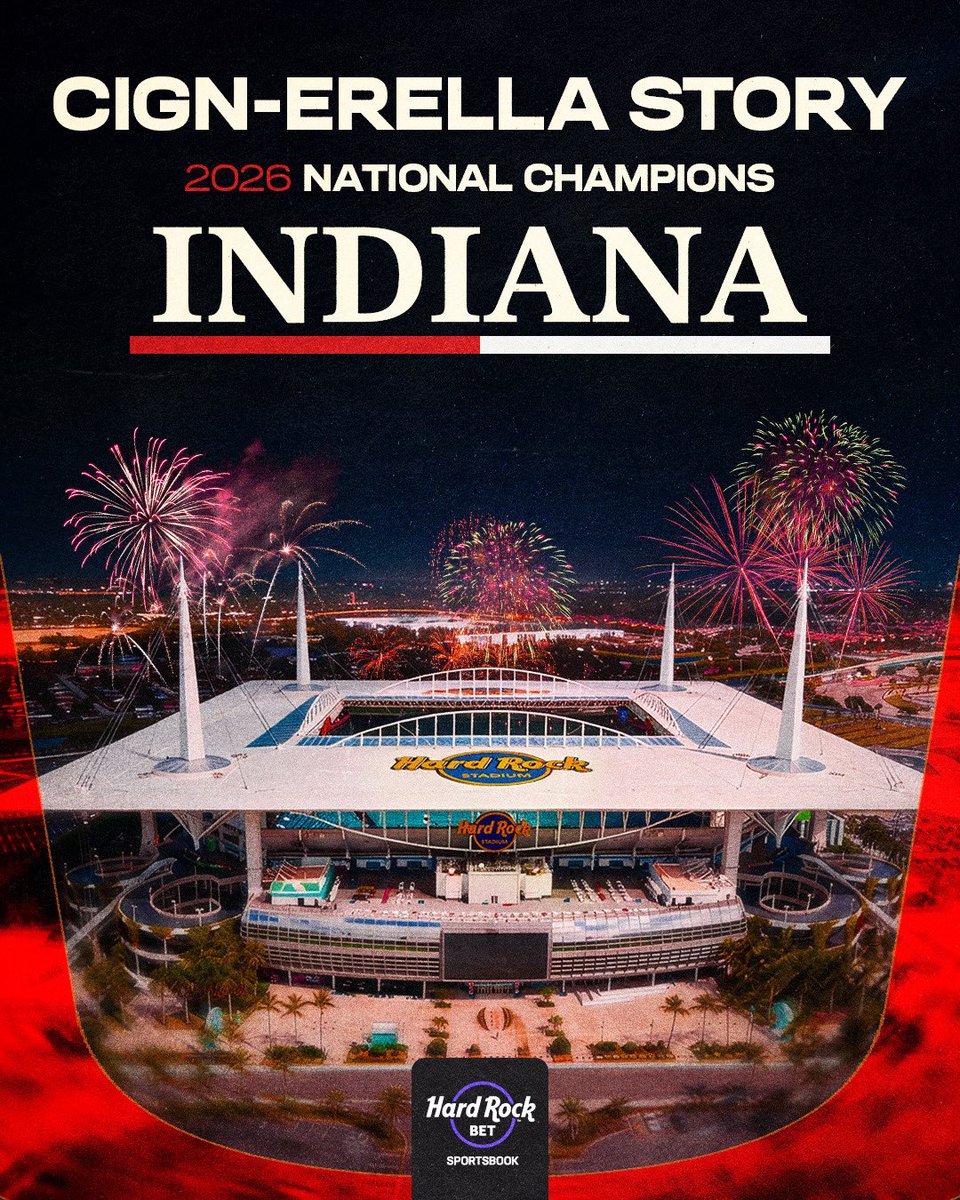 HardRockBet's tweet photo. Well deserved Indiana https://t.co/Hq2Zy4Gu6X