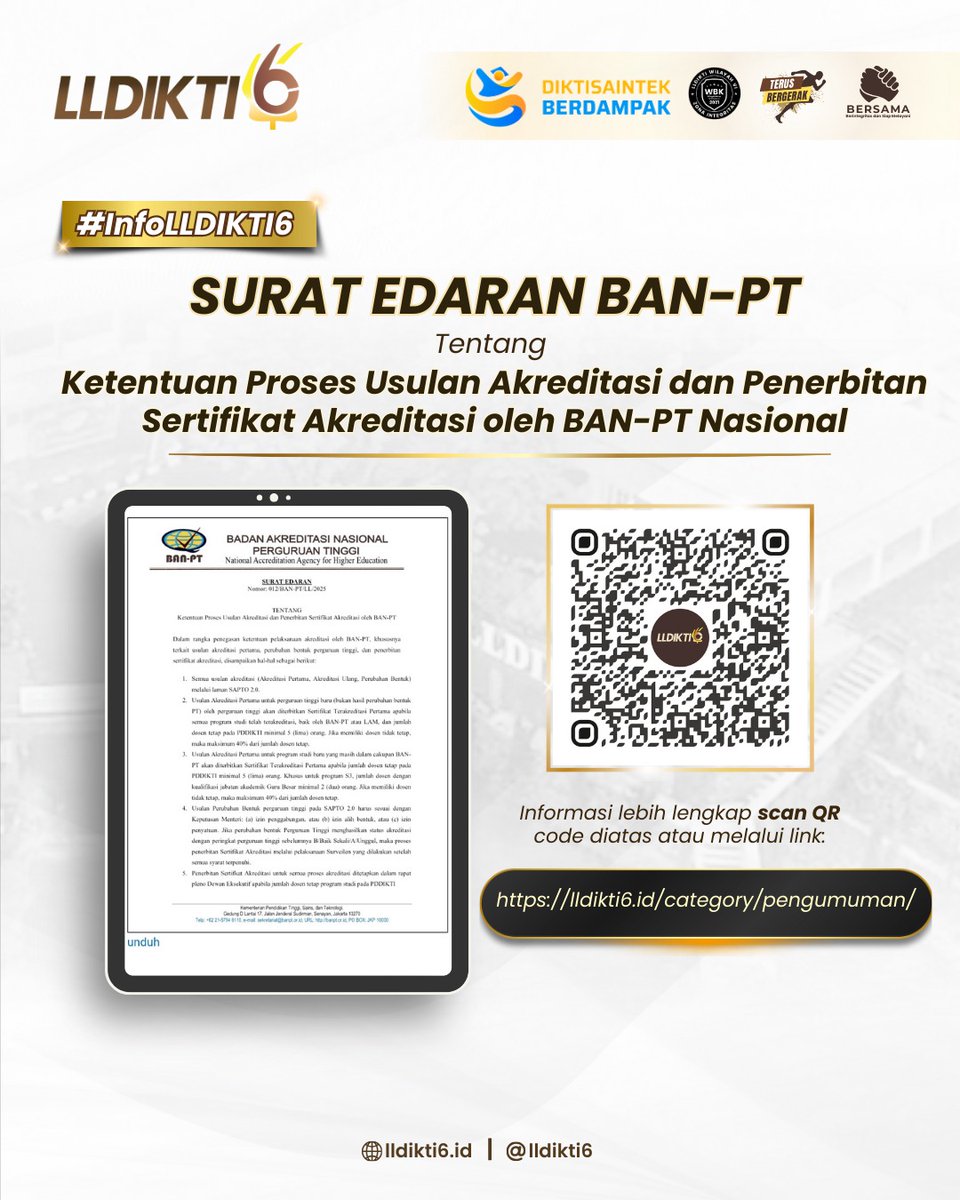 LLDIKTI Wilayah VI (@lldikti6) on Twitter photo 