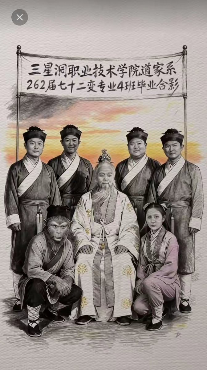 明显图片是后人伪造的，1.三星洞职业技术学院校长是菩提祖师，只教道家法术，没必要狗尾续貂设置道家系；2.七十二变是菩提私下传授 给孙同学的，并没有设置七十二变专业；网络上什么真真假假，假假真真，大家一定要有防止别有用心之人的能力。