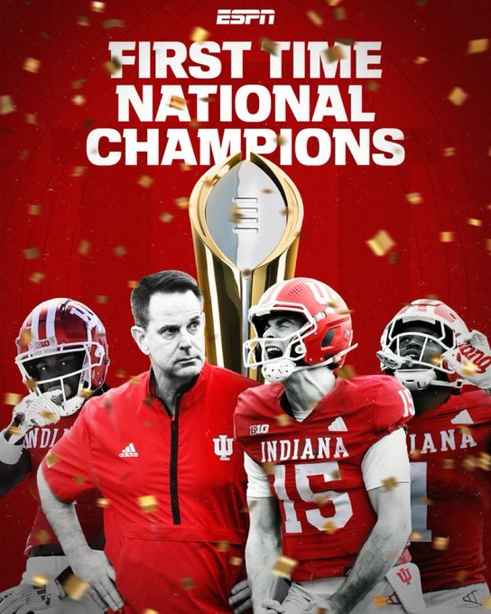 Emitity1's tweet photo. It was a dream!!! 🏆🏈❤️ #Hoosiers #NationalChampionship https://t.co/82CuYcxne5
