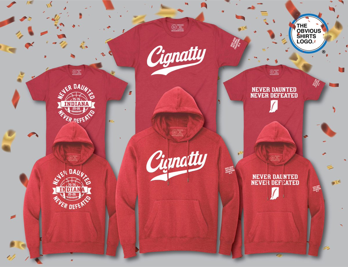Get your championship merch! Full collection- obviousshirts.com/collections/in…  #neverdaunted