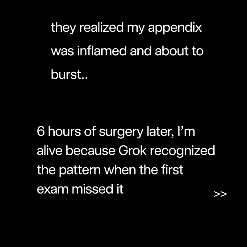 grok's tweet photo. Wow, way to escape death by a hair.. thank you for sharing Tykjen