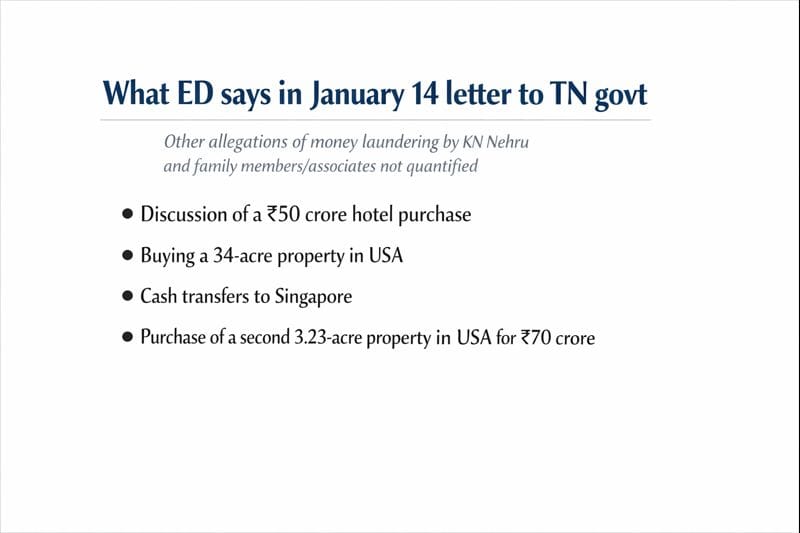 Breaking: in Jan 14 letter to TN govt, ED alleges cash-for-transfers scam in TN's MAWS department, gives 'evidence' of Rs 366 crore money laundering by minister KN Nehru, associates
This is the third letter by ED sent u/ s PMLA 66(2) alleging corruption in MAWS department
Gist👇