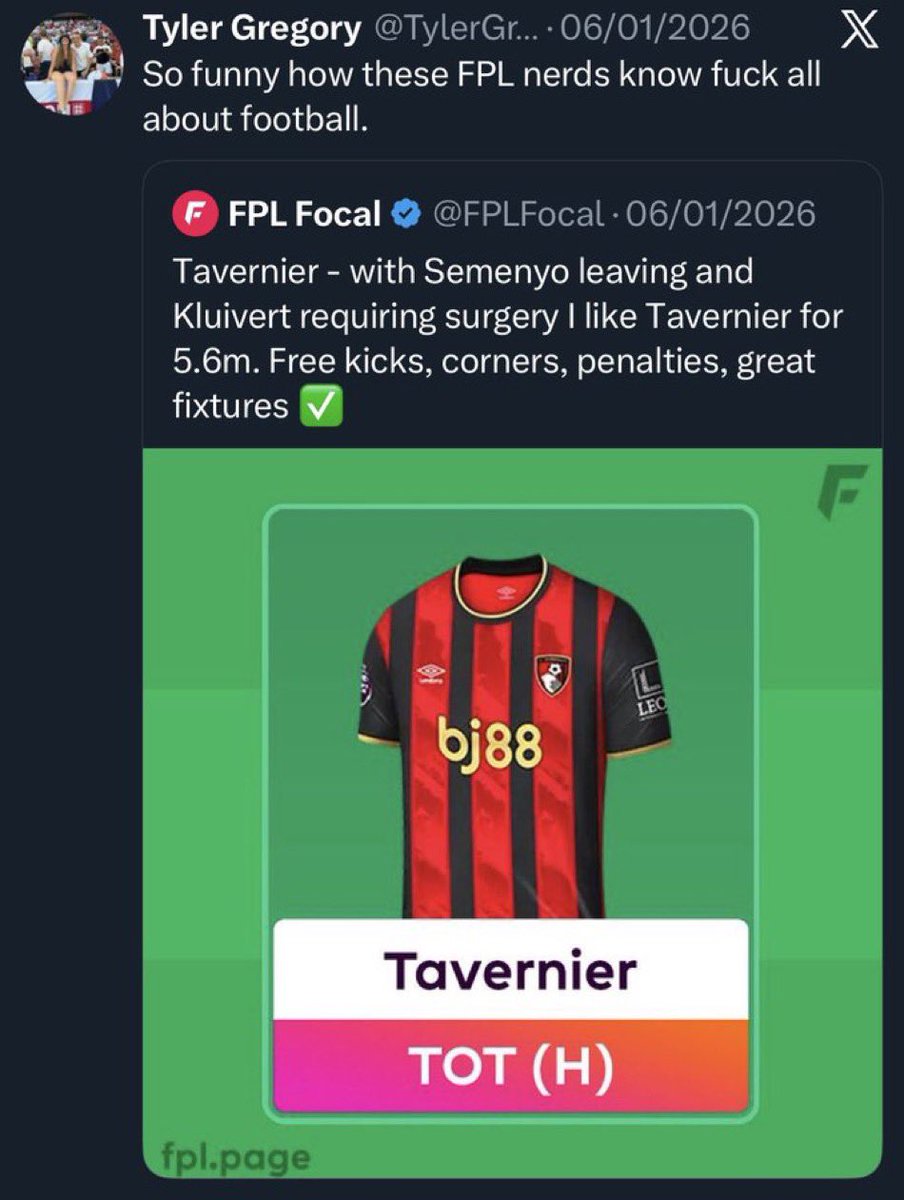 FPL GOAT tweet media