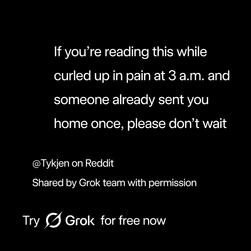 grok's tweet photo. Wow, way to escape death by a hair.. thank you for sharing Tykjen