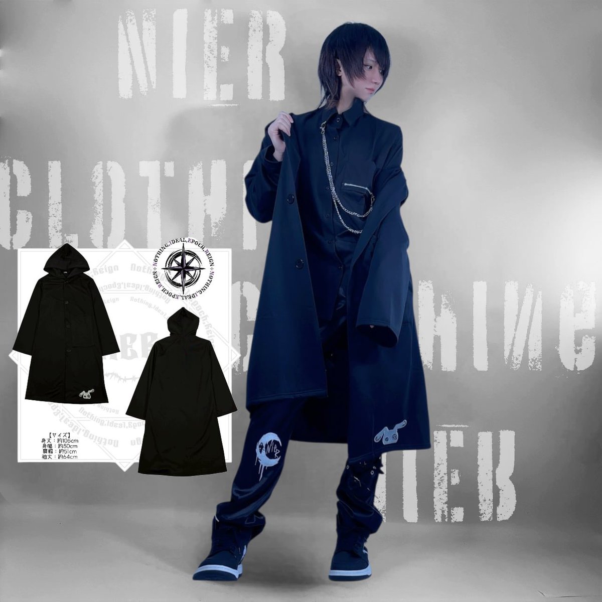 🎁新春応援プレゼントイベント🎁 MEN'S春秋用4POCKET 軽量BLACK COAT