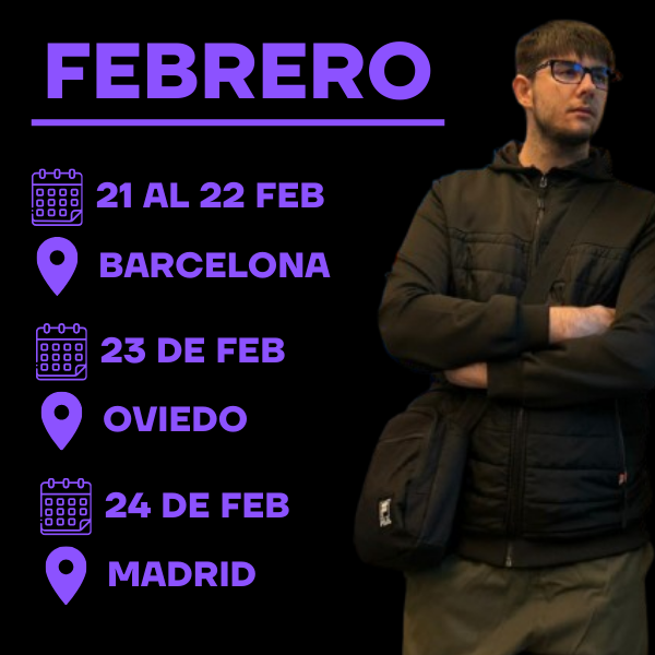 ElViaje2026's tweet photo. 🛫 ¡SUPER SEMANA - FEBRERO! 🛬

🗓️ 21 al 22 de Febrero
📌 Barcelona (Cataluña)

🗓️ 23 Febrero
📌 Oviedo / Uviéu (Asturias)

🗓️ 24 Febrero
📌 Madrid (Comunidad de Madrid)

En: https://t.co/BavmqXaoSL https://t.co/NBcqTLXtG6