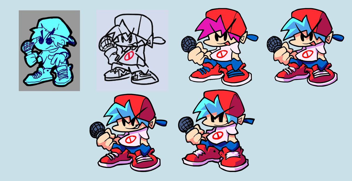 The NEW Evolution of Boyfriend. Definitely not as pretty as yours, but...it gets the point across.