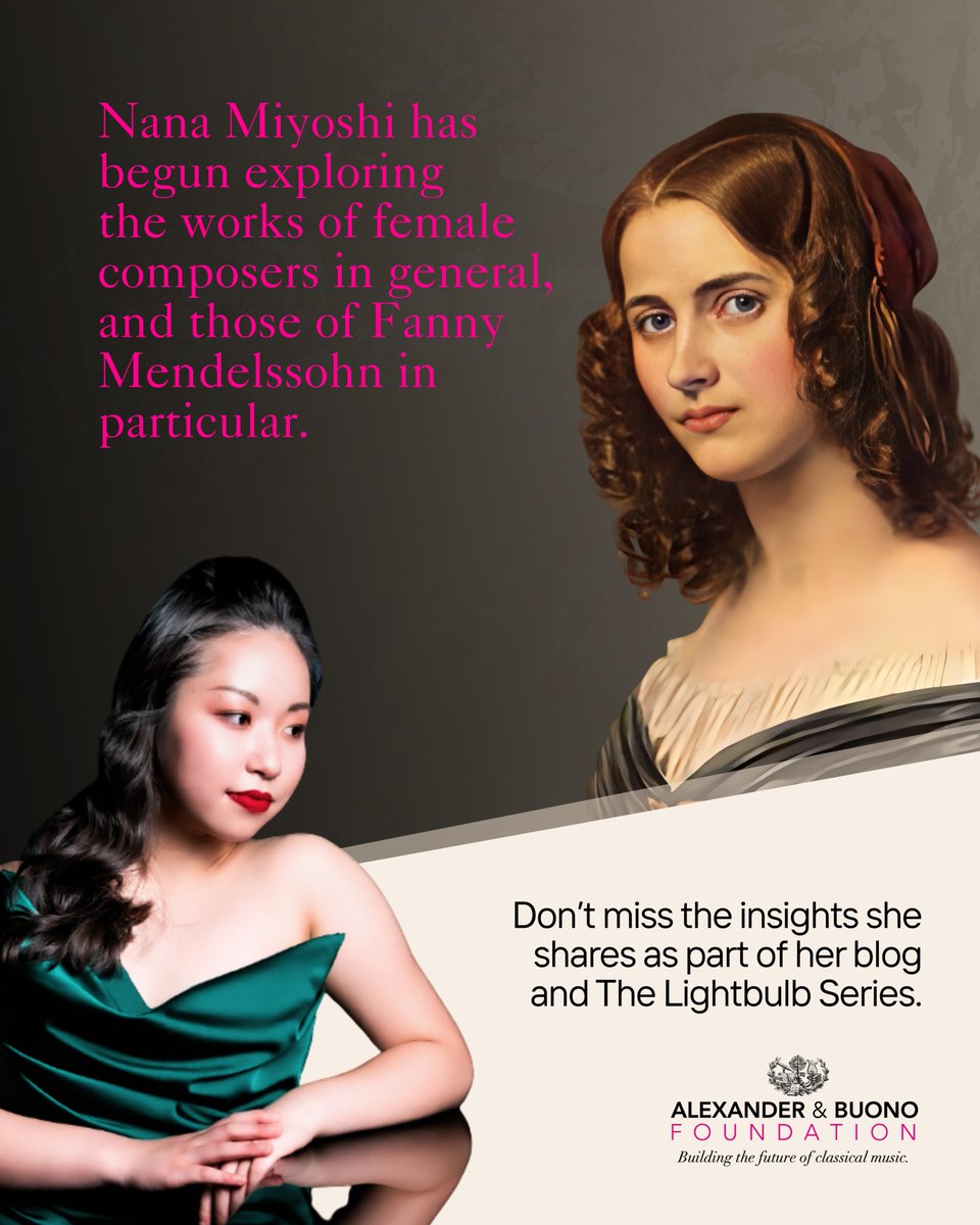 Click the following links to read Nana Miyoshi's insights on Fanny Mendelssohn,
nanamiyoshi.com/blog
nanamiyoshi.com/thelightbulbse…

#NanaMiyoshi #RoadtoCarnegieHall #FannyMendelssohn #ClassicalMusic #Piano #Pianist