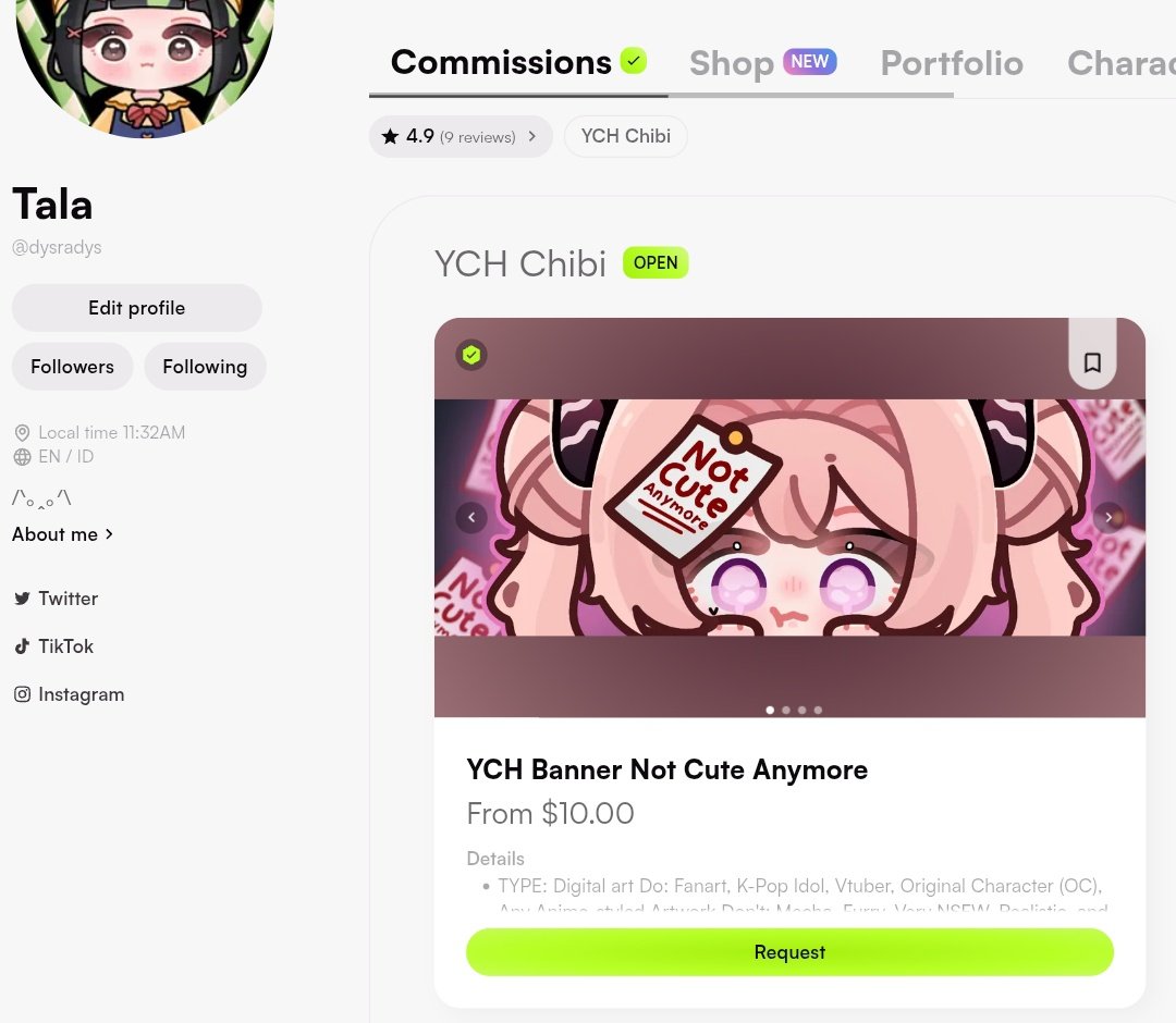 tala | Open Commission 🍀 tweet media