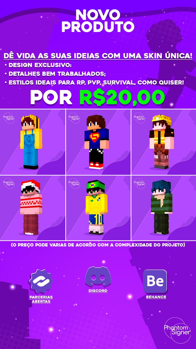 📢 Novo Produto da Phantom!

Skins customizadas agora estão disponíveis para compra, para mais informações me chame DM ou abra um ticket no discord:
discord.gg/5GkzjSCM3Z

#WilliamEst #IranRevolution2026 #AFCON2025 #EXO_Crown #LaCasaDeLosFamososCol3 #MyRomanceScammer