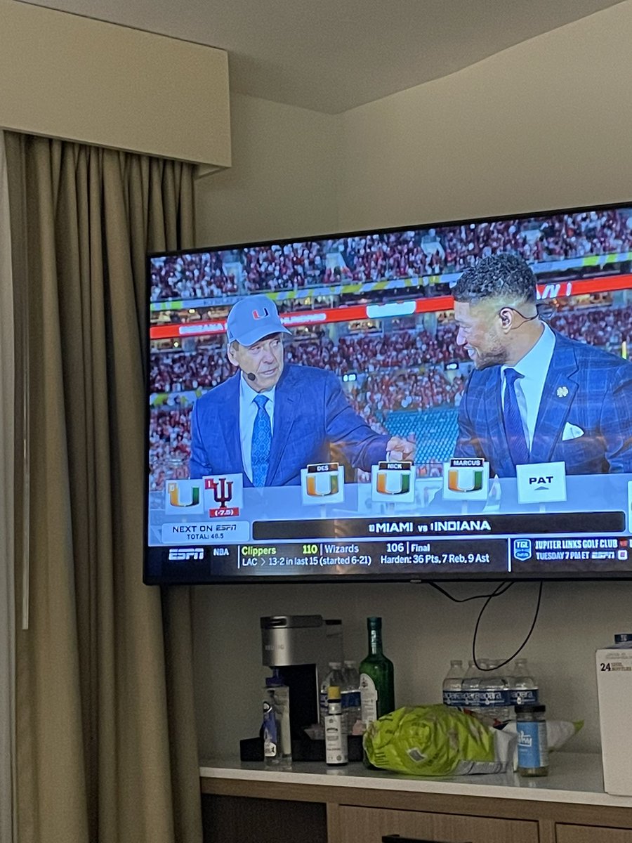 DavidHolmer90's tweet photo. Thank you clowns for picking against the Hoosiers! Nice hat Saban. https://t.co/FaSYdXWi6O