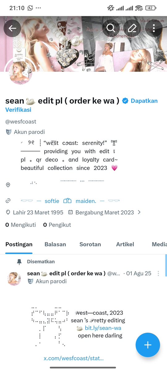 wdrking's tweet image. help rt please thank you #zonauang

hai ini sean / wesfcoast 🤧😖 aku pindah kesini dulu yaa, doain akunku bisa balik plicc aminin nanti aku adain giveaway ratusan ribu kalo bisa balik aku butuh banget acc itu 💔

mencari moots lama dan moots baru ☝🏻☝🏻 aku masi open order di WA!