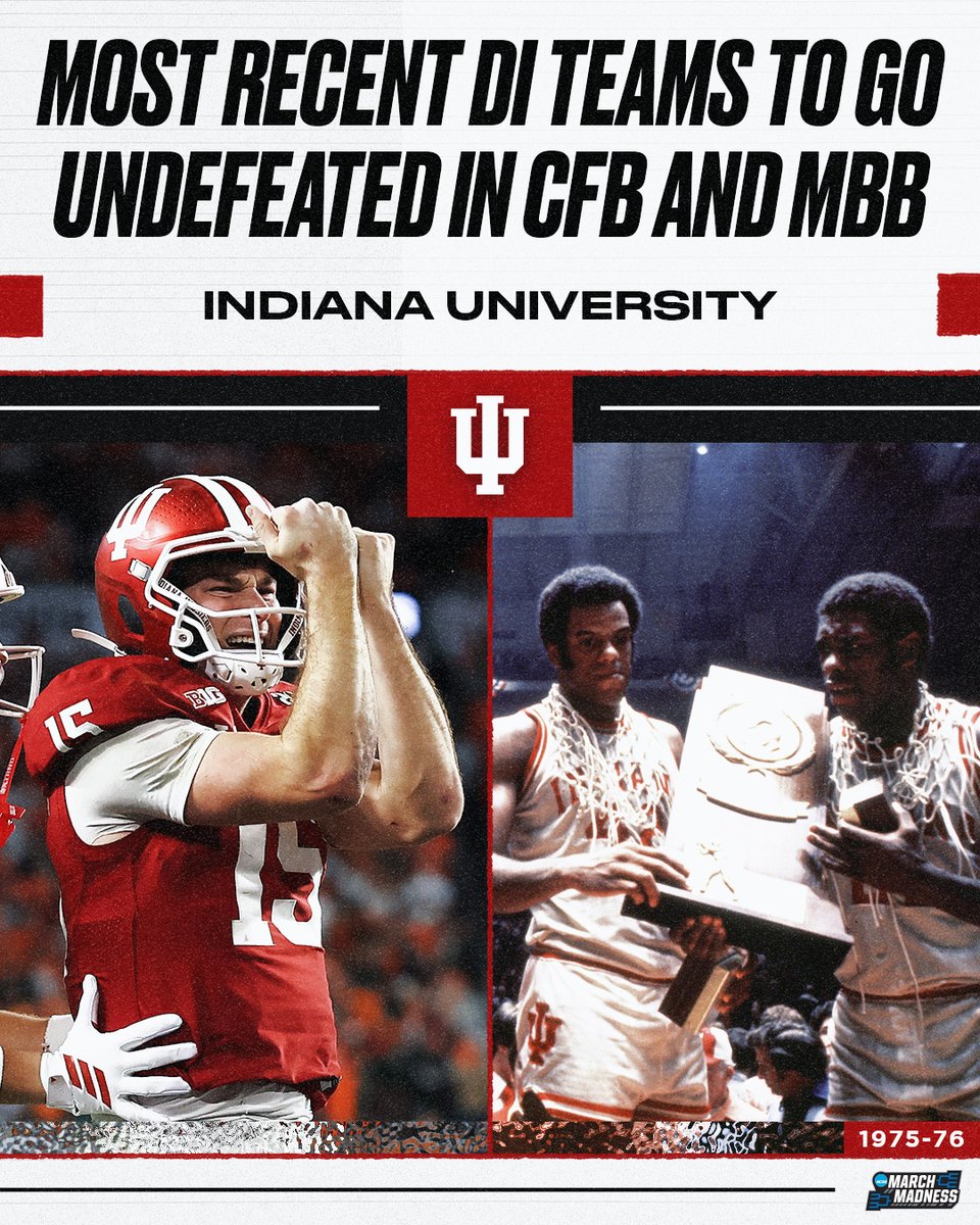 MarchMadnessMBB's tweet image. The Hoosiers know a thing or two about making history 😏