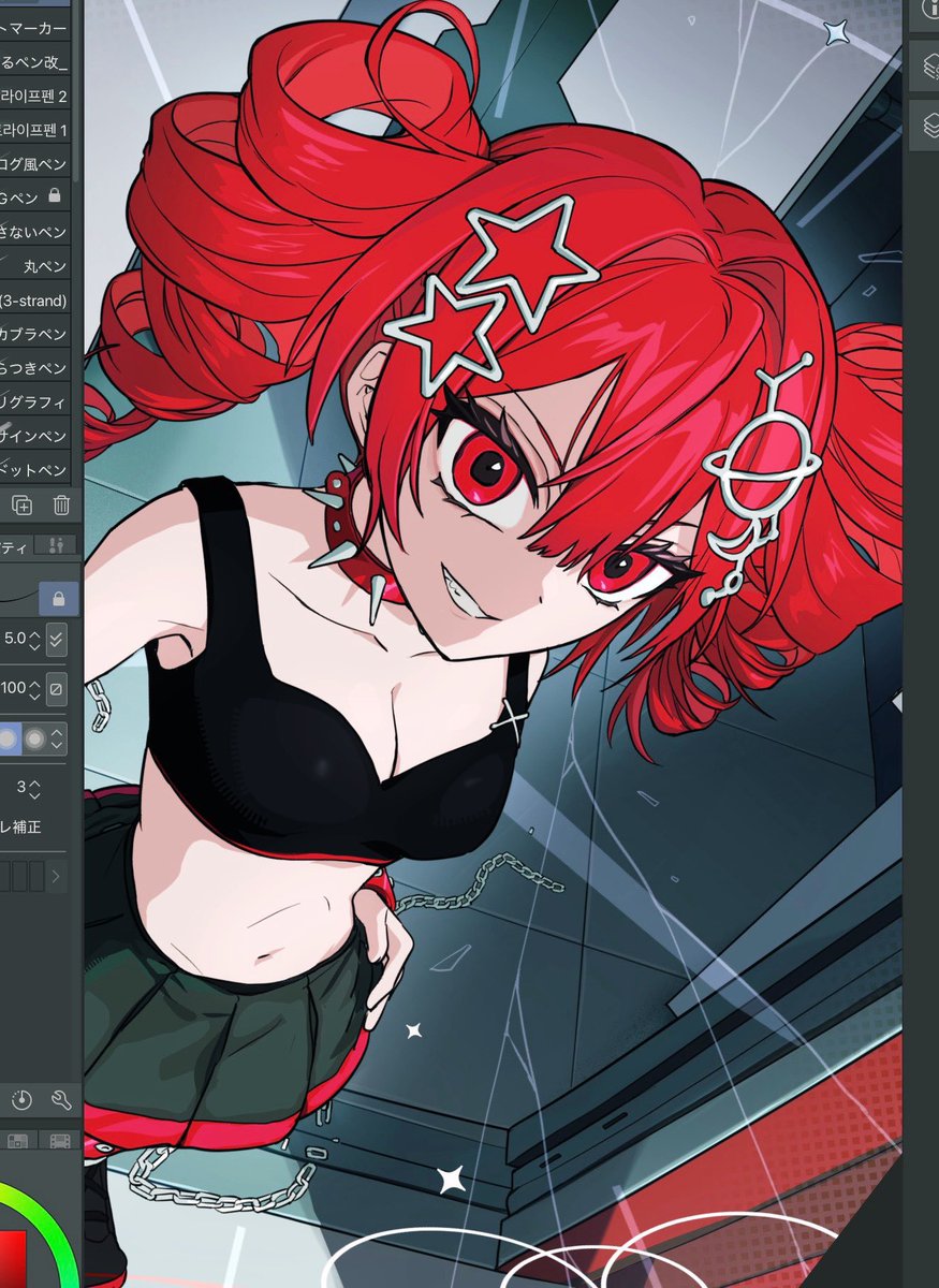 お久しです！
フォルダ整理した時に出てきたFA、途中経過の方が上手く感じる