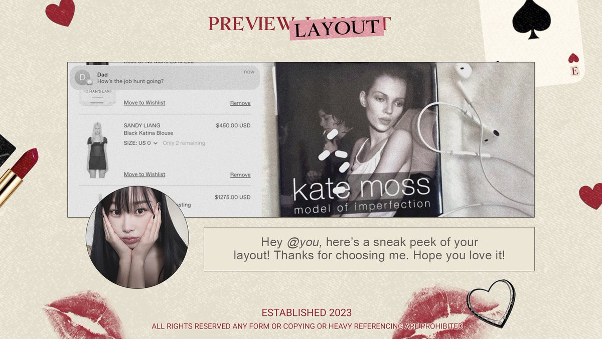 LILDAlSY's tweet photo. help rt? #zonauang

aku ada 4 layout baru: karina, giselle, haum, rei. 
price is set for 5.000/each with free retext and two avas (jpng) included. dm me if you’re interested! xx. https://t.co/dMLCLNinG0