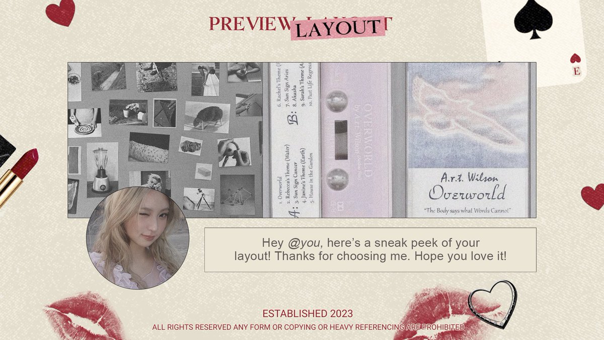 LILDAlSY's tweet photo. help rt? #zonauang

aku ada 4 layout baru: karina, giselle, haum, rei. 
price is set for 5.000/each with free retext and two avas (jpng) included. dm me if you’re interested! xx. https://t.co/dMLCLNinG0