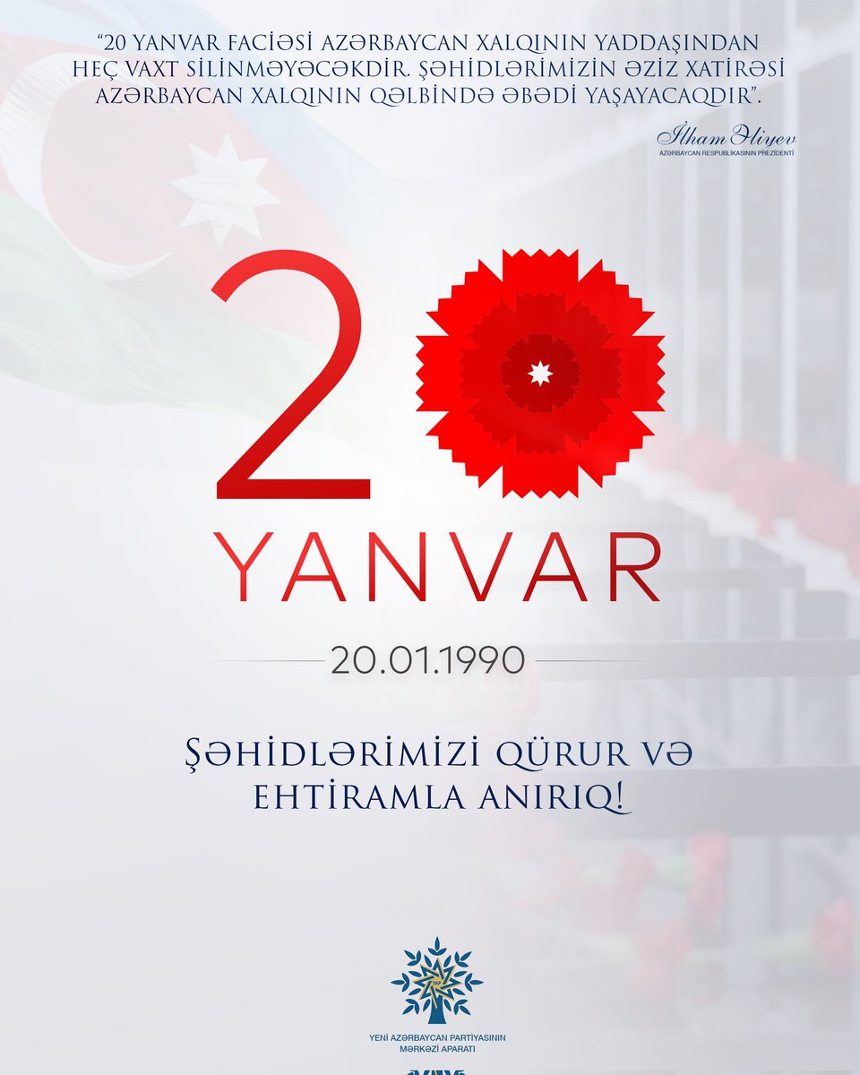20 Yanvar - Ümumxalq Hüzn Günü

#20Yanvar #20Yanvar1990