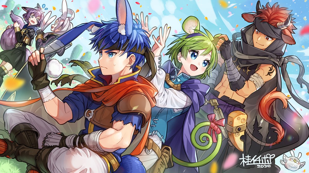 【英雄総選挙 シャドウズ杯】開催中！
桂イチホ先生から応援イラストが届きましたよ♪

「シャドウズ杯」で1位に選ばれた英雄さんは、どうやら、動物のようなお耳・尻尾のある姿になるようです…！？

▼投票はこちら！
…te10.campaigns.fire-emblem-heroes.com/ja-JP/

#FEヒーローズ
#ファイアーエムブレム