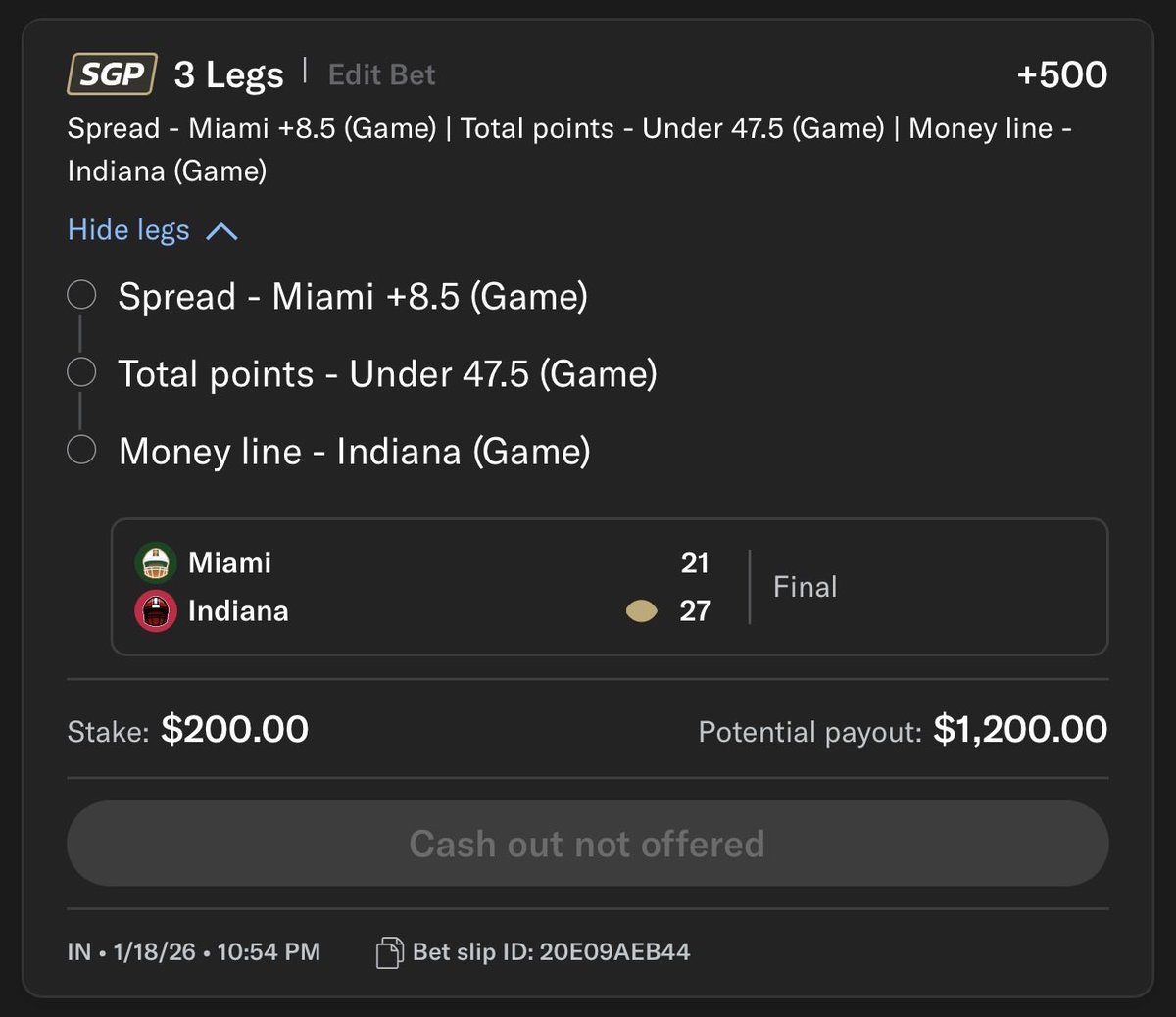 FootballFa82658's tweet photo. @GoldengreekVip2 Fuckers wouldn’t let me buy points in my degen SGP 🤢 https://t.co/E0zQakxNEQ