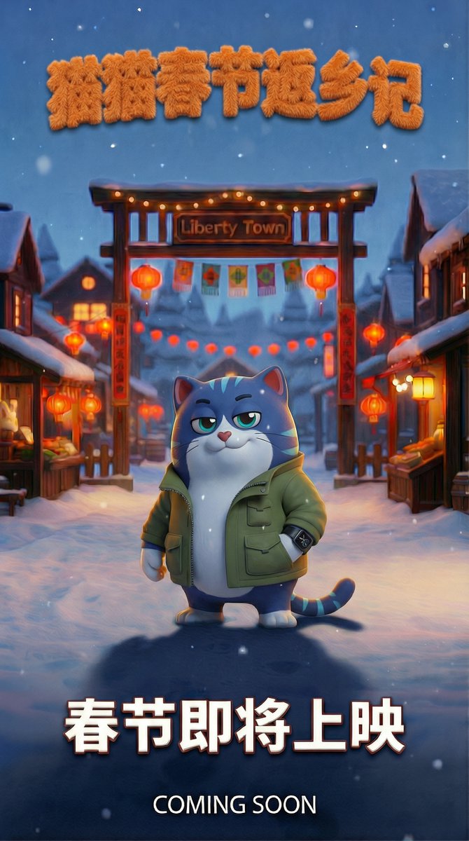 #猫猫春节返乡记
每只猫都有鲜明的特征
哪个角色是你最喜欢的呢？