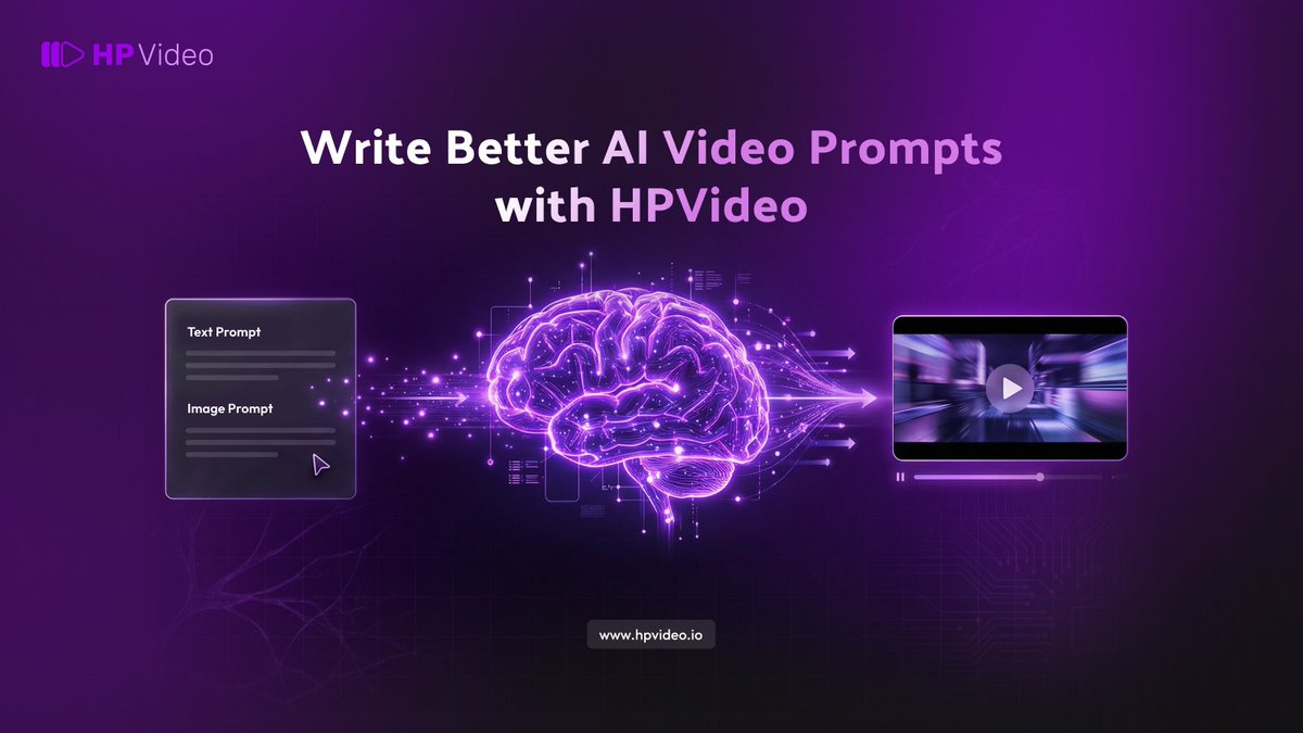 HPVideoAI's tweet photo. Struggling to get good results from AI video generators?

Writing better AI video prompts makes a bigger difference than changing models.

This practical guide explains:
• How AI video prompts actually work
• Good vs bad prompt examples
• Common mistakes to avoid
• Simple tricks to get more consistent AI videos

Read the full guide 👇
👉 https://t.co/wOolAk49xX 

#AIVideoPrompts #AIVideo #TextToVideo #ImageToVideo #GenerativeAI #CreatorTools #HPVideo
