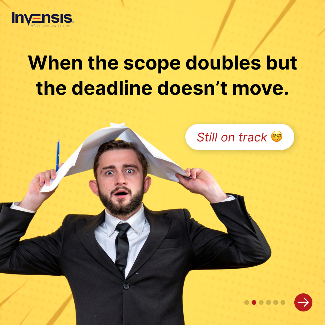 InvensisElearn's tweet photo. “We changed the scope.
Deadline stays the same.” 😅
If that line feels… too real,
you’ll enjoy these project management memes 👇]
👉 https://t.co/JFyFjvhaFE

#ProjectManagement #PMMemes #PMP #Scrum #ProjectManagerLife https://t.co/uFXm5XfZ4v