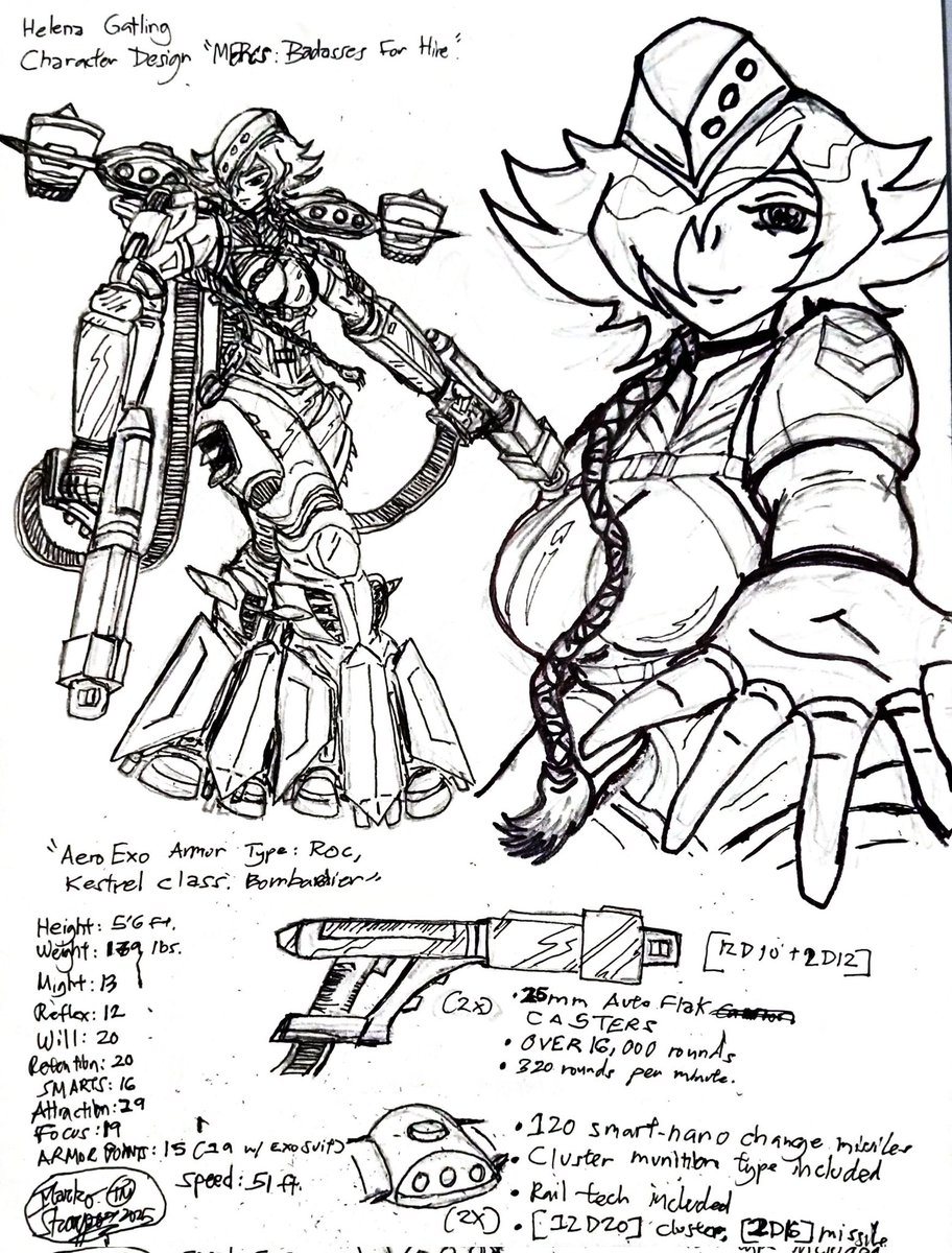 JohnMarkoSunga's tweet photo. Here is a new character design, Penciled and inked from start to finish. #mercsbadassesforhire #characterdesign #animegirl #mangaka #conceptart

Inspired by @koutetsu_imouto @captive_cosplay_ and @harumizu_ https://t.co/FFA7x04tCs