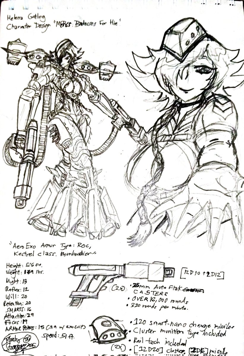 JohnMarkoSunga's tweet photo. Here is a new character design, Penciled and inked from start to finish. #mercsbadassesforhire #characterdesign #animegirl #mangaka #conceptart

Inspired by @koutetsu_imouto @captive_cosplay_ and @harumizu_ https://t.co/FFA7x04tCs