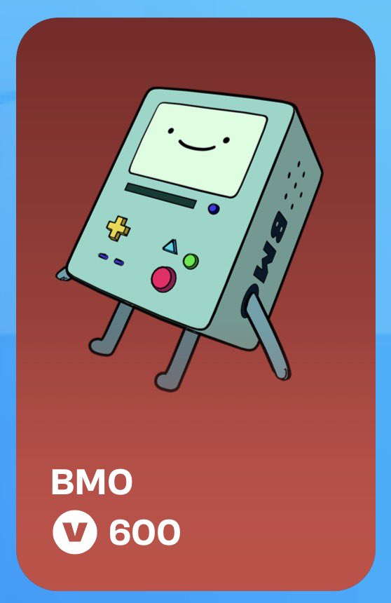 youlukegreat's tweet photo. @Fortnite could you please make BMO a sidekick instead of a back bling. 

Sincerely, everyone. https://t.co/EApAP7eDKs
