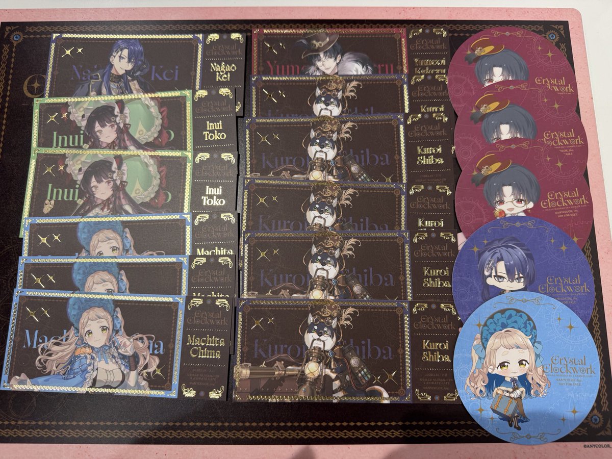 anyai33's tweet photo. 【譲渡 交換】

にじさんじ アニメイトカフェ アニカフェ Crystal Clockwork

譲:画像の方

求:2枚目の方≫≫定価+送料

比率違い等も検討します。
只今アニカフェにいます。
名古屋手渡し又は郵送

検索からでもお気軽にお申し付けください。 https://t.co/MGnucfWaOS