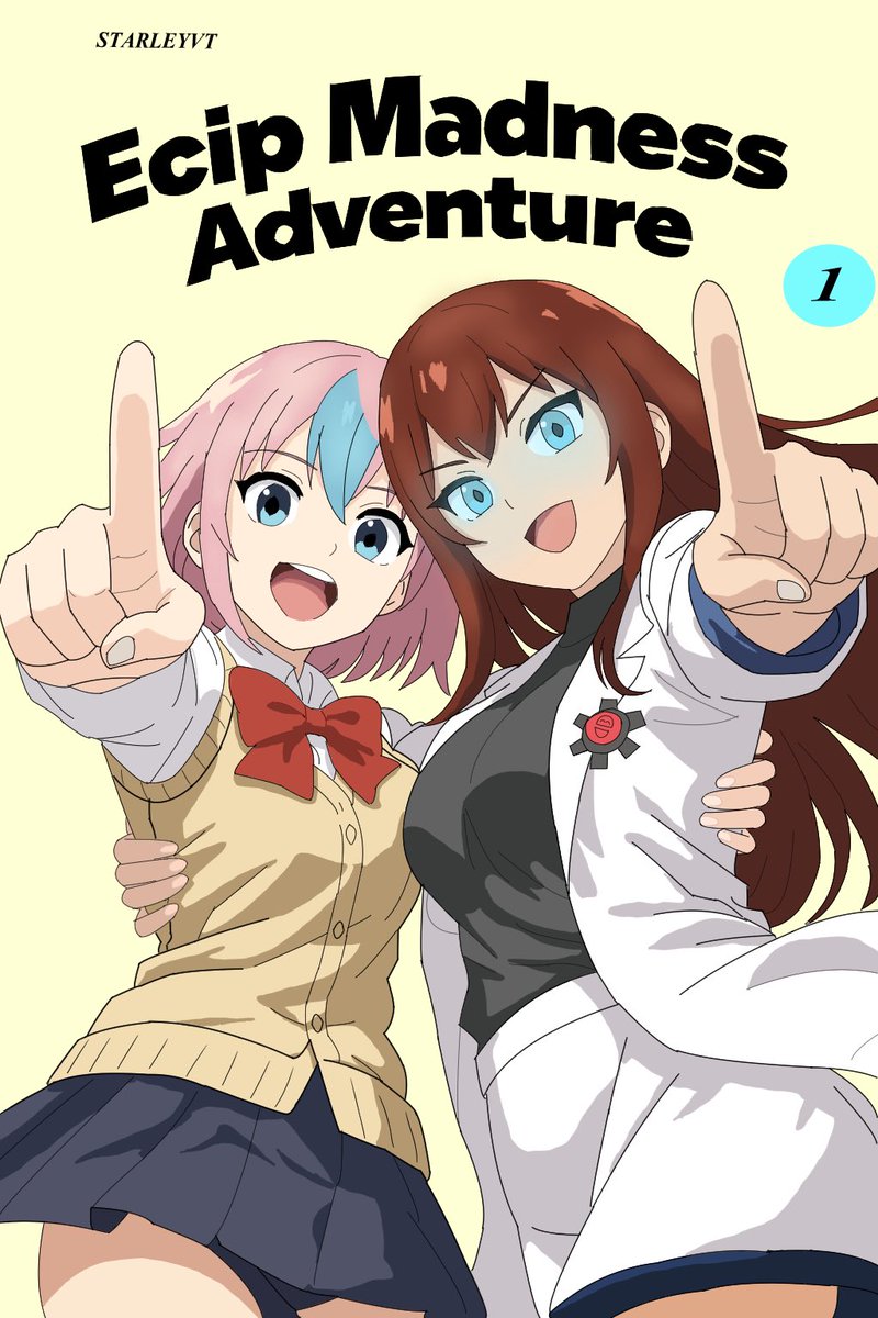 EcipMadness's tweet photo. PORTADA OFICIAL DE ECIP MADNESS ADVENTURE.
Esta portada refleja tanto el volumen uno del "manga" como el aniversario del mismo cuando se estrenó el cap 1 "Lo típico". Referente a la página, podrán ver los capítulos día 1 ahí sí gustan. Se vendrán cositas (trabajando en el cap 3). https://t.co/QzvgBAUZ3t
