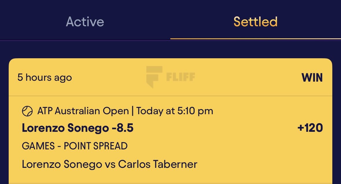 TennisPlays247's tweet image. #AussieOpen Plays are winning at an ALL TIME High % right now

We pretty much only take +Odds or underdogs on this page

If you’re new, or just tuning in, turn notifications on as we’re rolling big unit plays out ALL #AustralianOpen long

#GamblingX #Betting #Tenis #Tennis #Stock