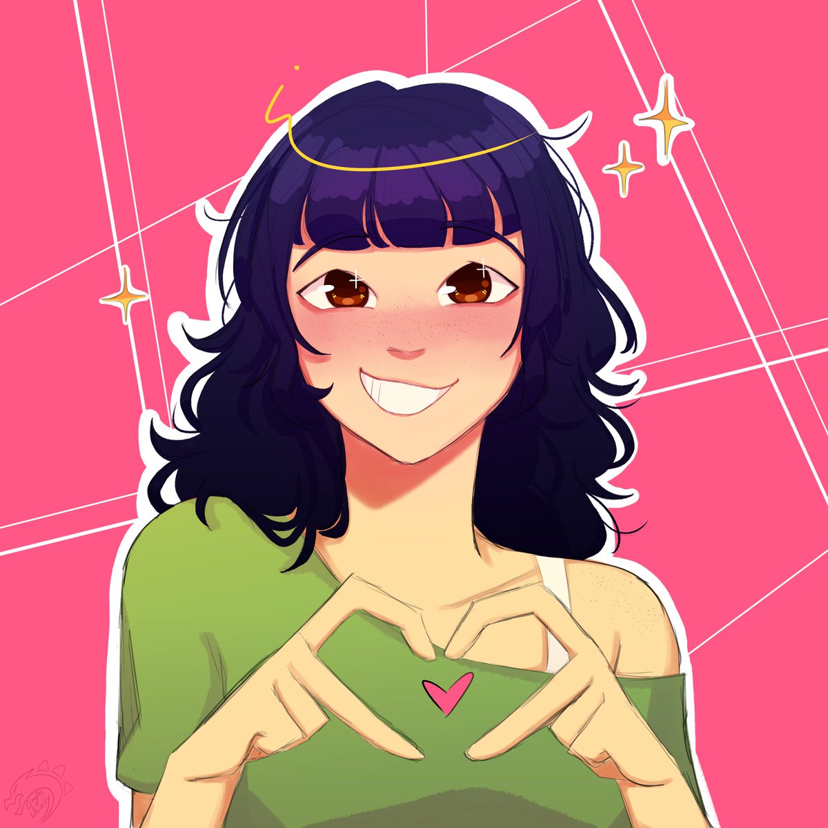 DragonWhimsical's tweet image. Zoey be careful, u could kill someone with those big boba eyes
#KPOPDEMONHUNTERS