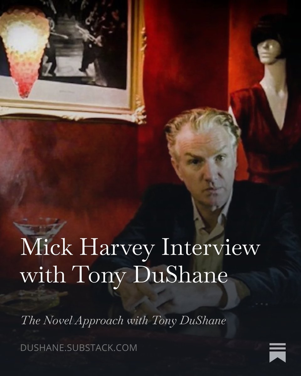 Enjoy my interview with Mick Harvey about his music career.

DuShane.substack.com

#mickharvey #nickcave #sergegainsbourg #anitalane #wimwenders #wingsofdesire #pjharvey #rowlandshoward #crimeandthecitysolution #davideugeneedwards