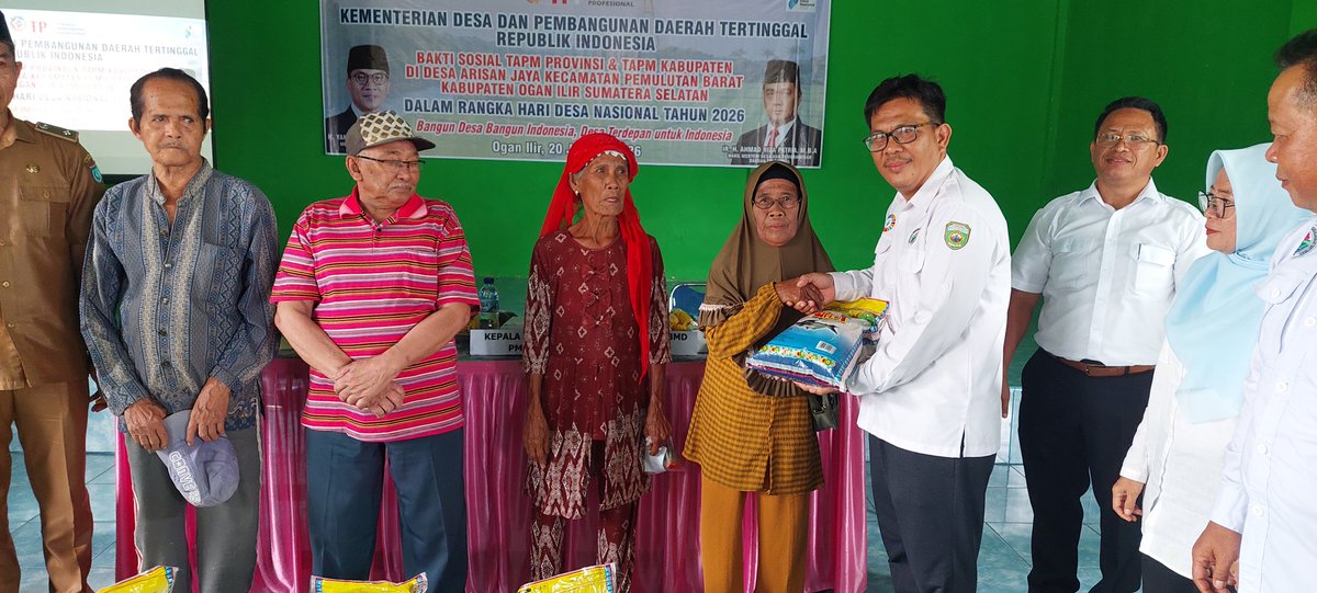 Semarak #HDN2026
Bakti Sosial #PendampingDesa
Di Desa Arisan Jaya Kab Ogan Ilir SumSel 
#BangunDesaBangunIndonesia
#DesaTerdepanUntukIndonesia
@Prabowo Subianto 
@Gibran Rakabuming 
@Yandri Susanto 
<a href="/Ariza/">Antonio Ariza Lora</a> Patria 
@DesaPesonaNusantara 
@Bpsdm Kemendesa 
#DesaBerdaya
#TPPSumsel