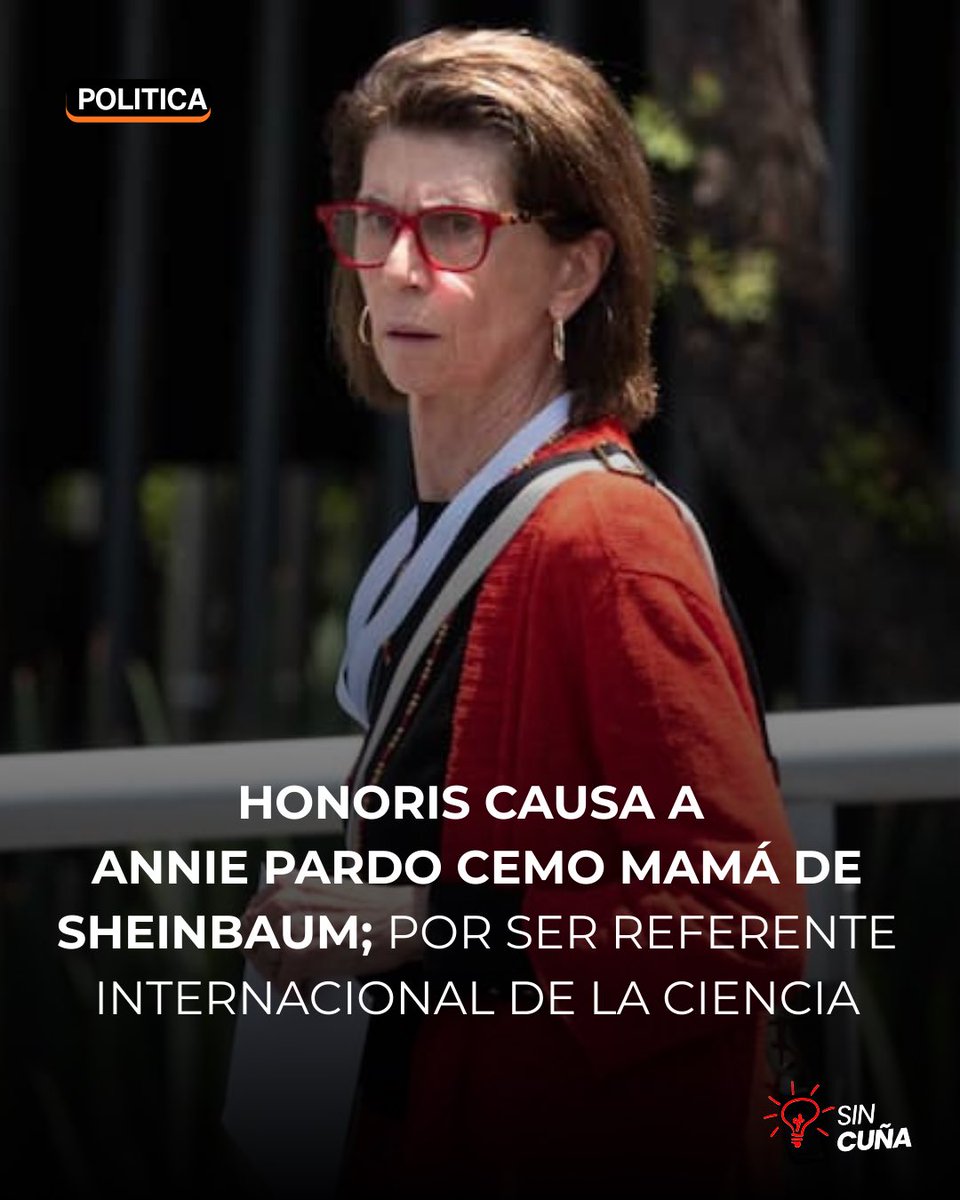 SinCunaMx's tweet photo. 🔬PARDO CEMO DE LAS MEJORES CIENTÍFICAS EN EL MUNDO🌏

🔬Pardo Cemo es considerada la investigadora número uno en Biología Molecular en México y se ubica dentro del selecto 2% de los científicos más citados del mundo.🧫

#Sheinbaum 🇲🇽 https://t.co/6D2O7r5apH