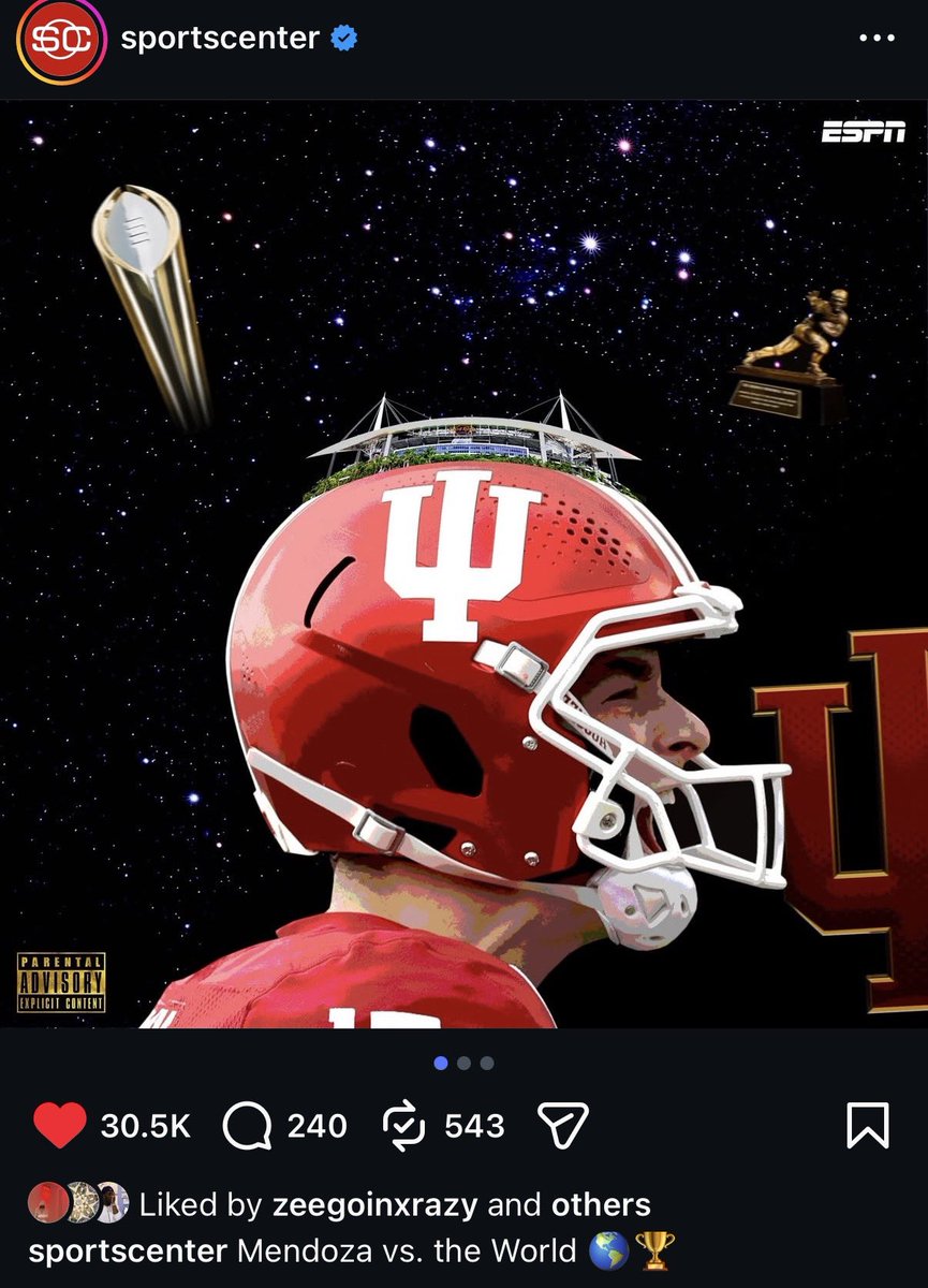 uziawge's tweet image. “Mendoza vs. the World”  via SportsCenter 🌎🏆