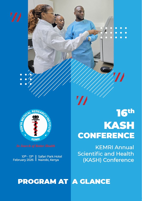 KEMRI_Kenya's tweet image. ⏳ 12 days to close of early registration for #KASH2026!

The Programme at a Glance for #KASH16 is out 🎉

Join the region’s leading health research forum.
📝 Register: portal.sajilievents.com/register/16th-…
📅 10–13 Feb 2026 | 📍 Safari Park Hotel
📖 Programme: kemri.go.ke/kash-16/