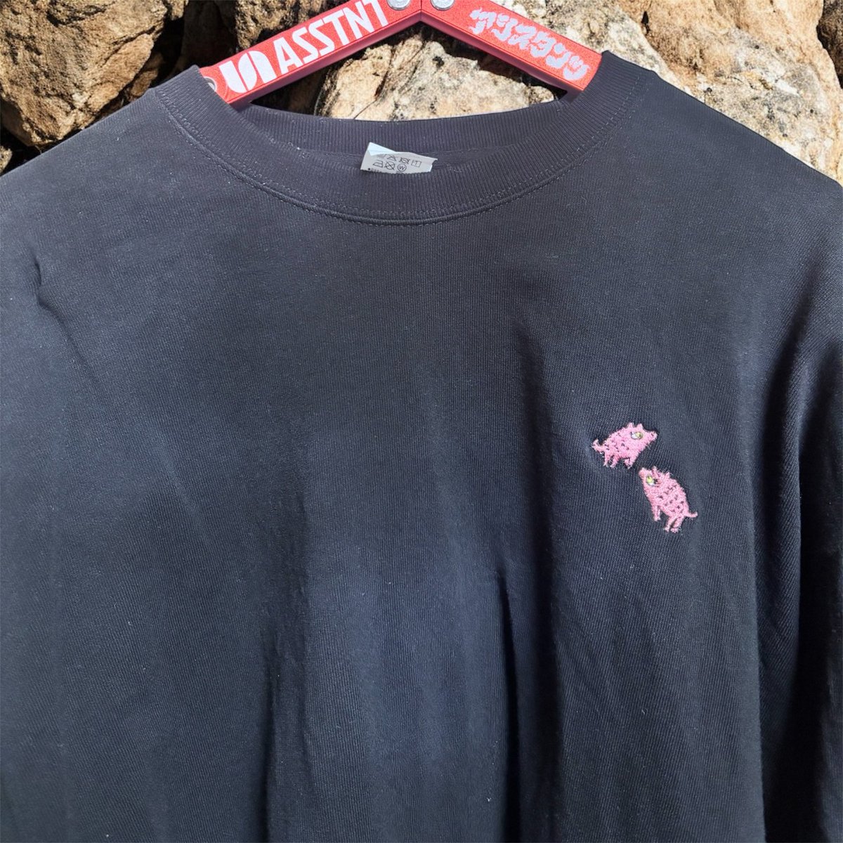 ライバルに差を付ける刺繍ロンT&amp;ハンガー。