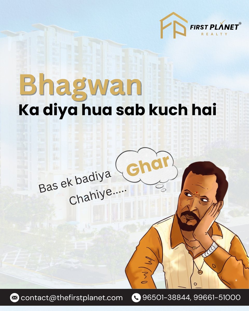 FirstPlane39869's tweet image. Life has given us everything…
All we need now is a perfect home 🏡
Let us help you find yours.
📞 96501-38844 | 99661-51000
#DreamHome #PerfectHome #FirstPlanetRealty #HomeBuyers #RealEstateIndia