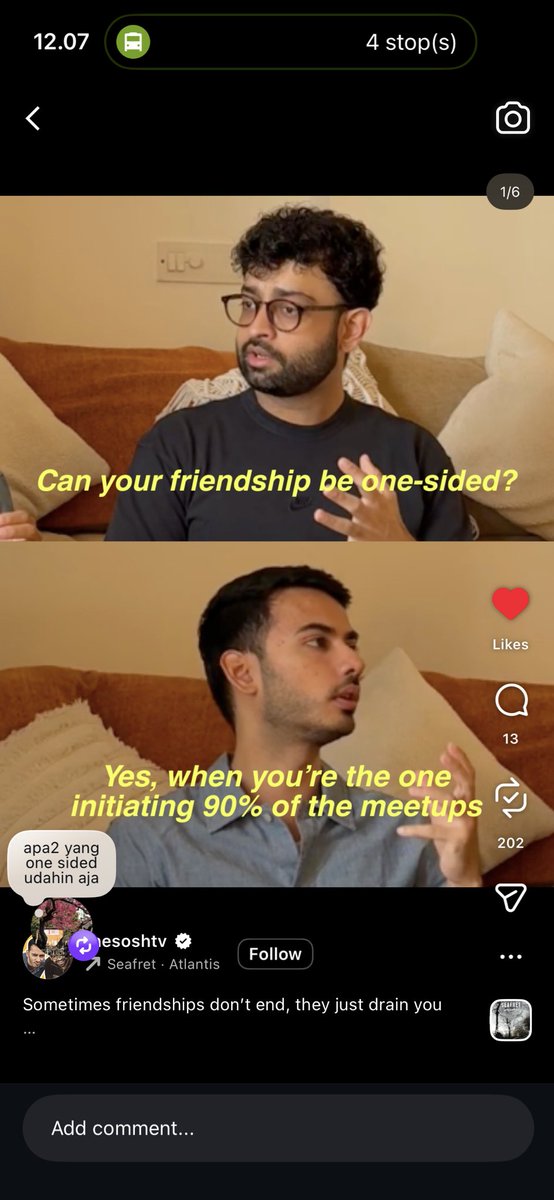 mutiahahah's tweet image. menurut gw hal ini ga cuma buat pasangan ya, bisa buat keluarga, kolega, atau pun hanya teman

apa2 yang one-sided udahin aja, capek