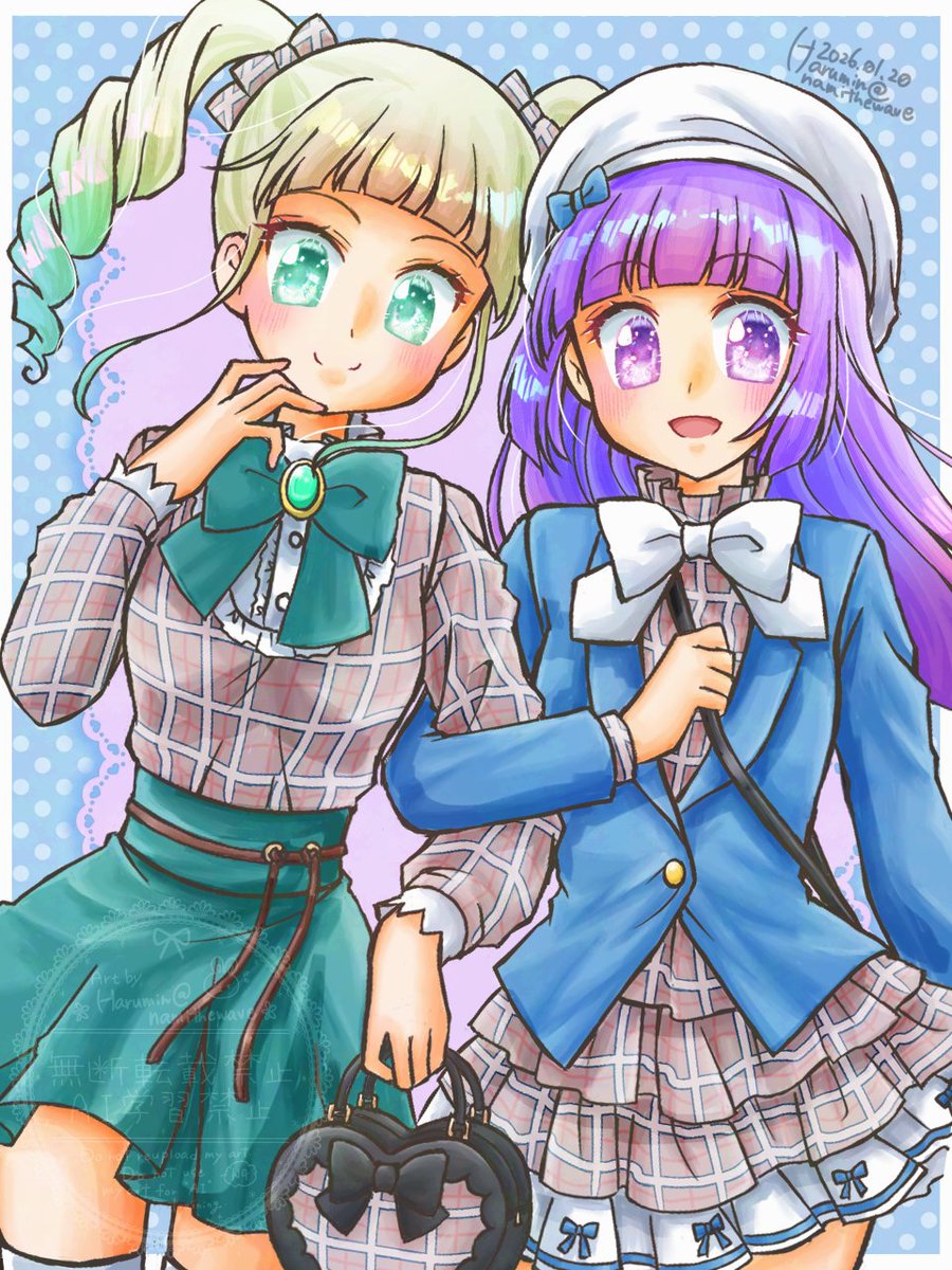 ノイズとウォーターマークのテスト。
私のような画力では必要ないのかもだけれど…😅
ていうか編集機能？みたいなのは無くなったとか無くなってないとか…🤔🤔🤔

#アイカツ好きさんと繋がりたい