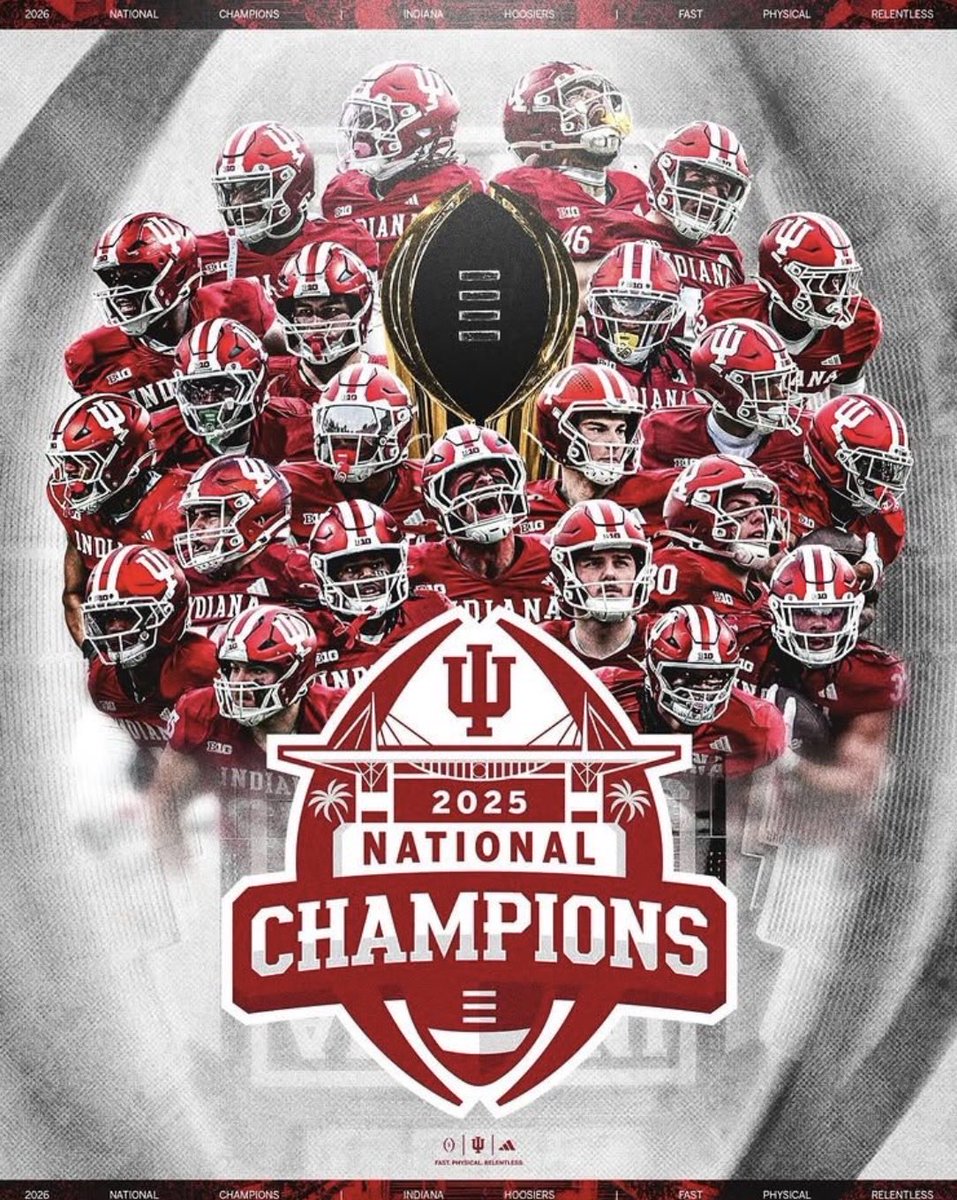 My Hoosiers are NATIONAL CHAMPIONS! #gohoosiers