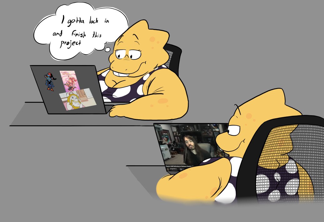 normalize drawing your fav character with your problem