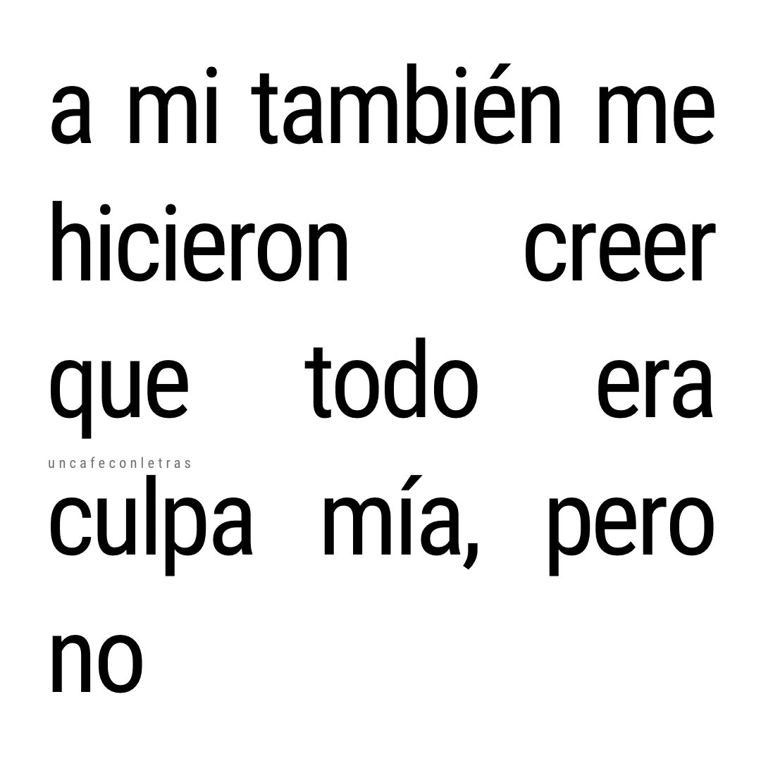 no era mi culpa