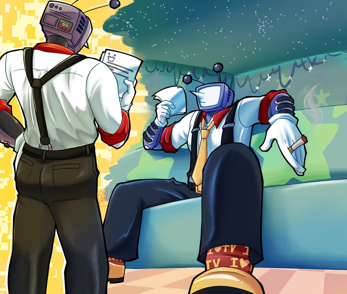 Dim_Sauce's tweet image. Some delicious Tenna #deltarune #tenna #fanart