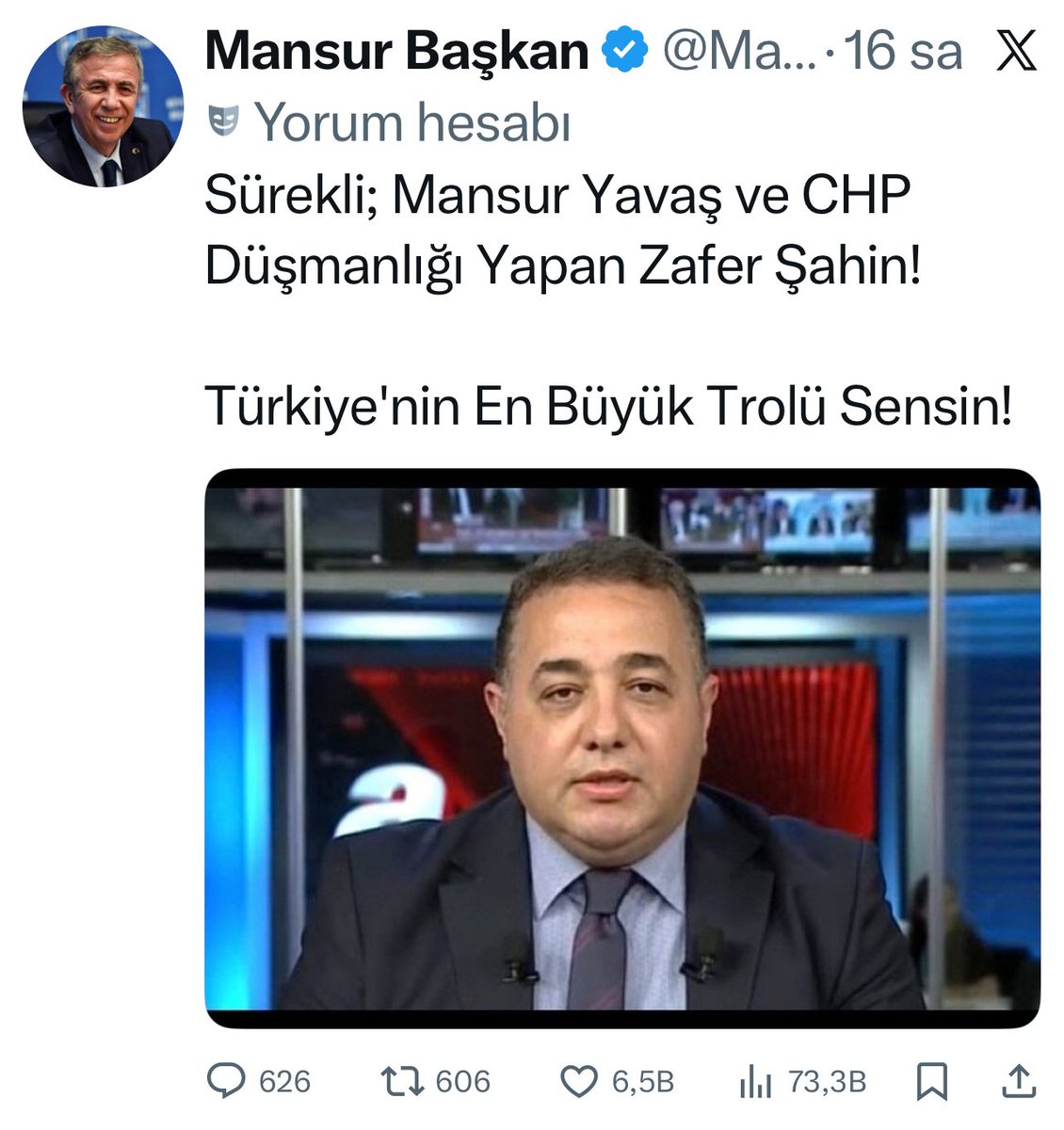 Zafer Şahin tweet media