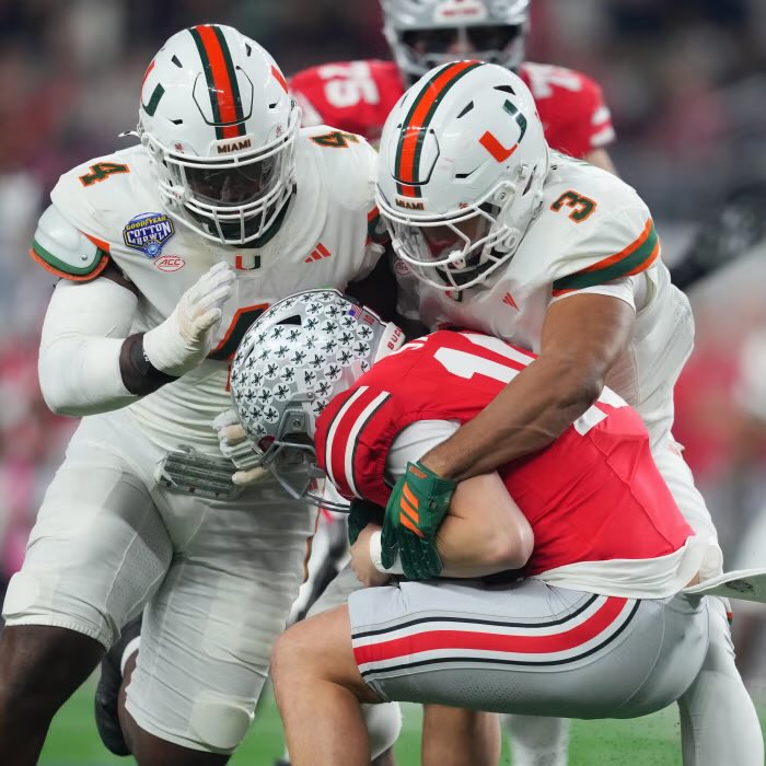 😤😤🙌MESI &amp; BAIN😤😤🙌

Y’all could’ve left early, transferred, or given up on The U.

Instead, you persevered, grinded, and turned yourselves into one of the best duos in the country.

Congrats on your futures! The Canes Family will be rooting for yall!